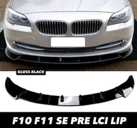 Load image into Gallery viewer, BMW 5 Series F10 F11 SE Pre Lci Gloss Black Front Splitter Spoiler Lip 2010-2014
