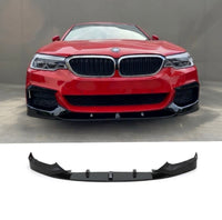 Load image into Gallery viewer, FRONT SPLITTER SPOILER FOR BMW 5 SERIES G30 G31 2017+ M PERFORMANCE GLOSS BLACK - STM STYLING 
