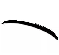 Load image into Gallery viewer, BMW 3 SERIES G20 V STYLE M4 2019+ REAR SLIM BOOT SPOILER LIP GLOSS BLACK - STM STYLING 
