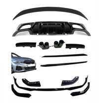 Load image into Gallery viewer, BMW G20 Kit 3 Series Quad Diffuser With Exhaust Tips Full Bodykit Mp Splitter - STM STYLING 
