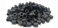 Load image into Gallery viewer, 100x DUST AIR VALVE TYRE CAPS BLACK PLASTIC COVERS CAR BIKE WHEEL &amp; MOTORBIKE
