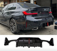 Load image into Gallery viewer, BMW 3 Series G20 LCI Body Kit M Sport In Gloss Black Splitter Skirts Quad Led - STM STYLING 
