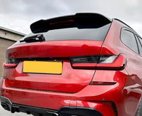 Load image into Gallery viewer, REAR ROOF SPOILER WING FOR BMW 3 SERIES G21 ESTATE TOURING GLOSS BLACK ABS - STM STYLING 
