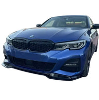 Load image into Gallery viewer, BMW 3 SERIES G20 G21 M PERFORMANCE MPS 19-21 FRONT SPLITTER GLOSS BLACK ABS - STM STYLING 
