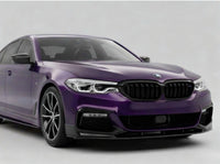 Load image into Gallery viewer, FRONT SPLITTER SPOILER FOR BMW 5 SERIES G30 G31 2017+ M PERFORMANCE GLOSS BLACK - STM STYLING 
