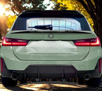 Load image into Gallery viewer, REAR MID SPOILER WING FOR BMW 3 SERIES G21 ESTATE TOURING GLOSS BLACK 2019+ ROOF - STM STYLING 
