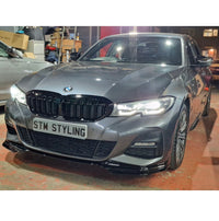 Load image into Gallery viewer, G20 G21 Mp Style Front Splitter For 3 Series BMW Gloss Black Pre Lci (2019-2022) - STM STYLING 
