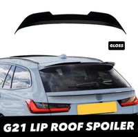 Load image into Gallery viewer, BMW 3 SERIES G21 ESTATE SLIM REAR ROOF BOOT SPOILER 2019+ GLOSS BLACK WING LIP ABS - STM STYLING 
