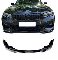 Load image into Gallery viewer, BMW 3 SERIES G20 G21 M PERFORMANCE MPS 19-21 FRONT SPLITTER GLOSS BLACK ABS - STM STYLING 
