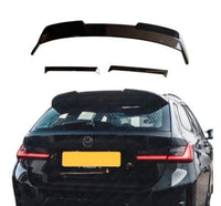 Load image into Gallery viewer, GLOSS BLACK BODY KIT FOR BMW 3 SERIES G21 LCI TOURING ESTATE QUAD TIPS DIFFUSER - STM STYLING 
