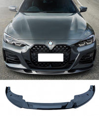 Load image into Gallery viewer, BMW 4 Series G22 G23 Front Splitter Gloss Black STM Style - STM STYLING 
