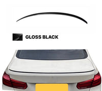 Load image into Gallery viewer, REAR BOOT SPOILER LIP GLOSS BLACK FOR BMW 3 SERIES F30 F80 M3 SALOON SLIM - STM STYLING 
