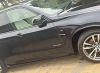 Load image into Gallery viewer, BMW F15 F85 X5M X6M F86 F16 GLOSS BLACK FULL SIDE SKIRT SKIRTS EXTENSION BLADE
