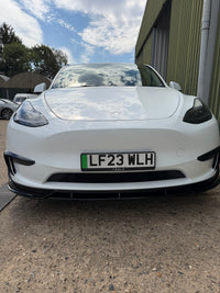 Load image into Gallery viewer, TESLA MODEL Y PRE GLOSS BLACK AERO KIT SPLITTER SPOILER SKIRTS LED DIFFUSER 2018-23
