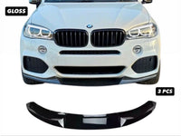 Load image into Gallery viewer, BMW X5 F15 M PERFORMANCE FRONT SPLITTER SPOILER GLOSS BLACK 14-18 M SPORT MP - STM STYLING 
