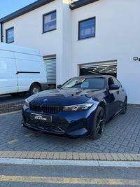 Load image into Gallery viewer, BMW 3 SERIES G20 LCI FRONT SPLITTER DIFFUSER SKIRTS BODY KIT GLOSS BLACK 2023 - STM STYLING 
