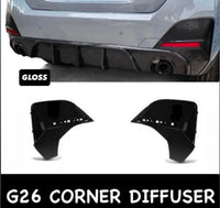 Load image into Gallery viewer, BMW 4 Series G26 4dr Gran Coupe Gloss Black Rear Diffuser Lip Valance Bumper 20+ - STM STYLING 
