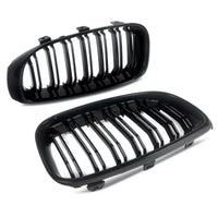 Load image into Gallery viewer, BMW 3 SERIES F34 GT GRAN TURISMO GLOSS BLACK FRONT KIDNEY GRILLES TWIN SPOKE
