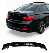 Load image into Gallery viewer, BMW F22 Diffuser Single Exit 2 Series Gloss Black Abs - STM STYLING 
