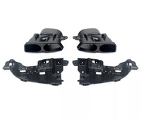 Load image into Gallery viewer, MERCEDES BENZ W205 AMG C63 REAR BUMPER DIFFUSER AMG B STYLE WITH TAILPIPE LED - STM STYLING 
