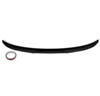 Load image into Gallery viewer, BMW 3 SERIES G20 V STYLE M4 2019+ REAR SLIM BOOT SPOILER LIP GLOSS BLACK - STM STYLING 
