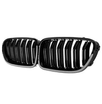 Load image into Gallery viewer, BMW F10 F11 5 Series 10-16 Kidney Grille Grill Grilles Gloss Black Twin Slats - STM STYLING 
