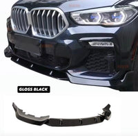 Load image into Gallery viewer, G06 X6 Pre-LCI 19-22 MP Style Gloss Black Front Splitter Lip Valance M Sport - STM STYLING 
