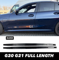 Load image into Gallery viewer, BMW 3 Series G20 G21 Full Length Side Skirt Extensions STM - STM STYLING 
