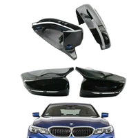 Load image into Gallery viewer, G20 SIDE WING MIRROR COVERS M STYLE GLOSS BLACK L R FOR BMW 3 SERIES G30 G21 G31
