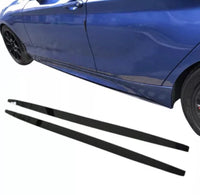 Load image into Gallery viewer, GLOSS BLACK BMW F20 F21 M PERFORMANCE STYLE SIDE SKIRT EXTENSION 2012-2018 BLADE
