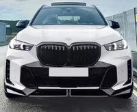 Load image into Gallery viewer, BMW X5 G05 LCI 2023+  GLOSS BLACK FRONT LIP SPOILER SPLITTER M SPORT
