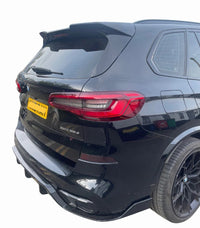 Load image into Gallery viewer, BMW X5 G05 BLACK BODY KIT GLOSS BLACK SPLITTER DIFFUSER STM ROOF SPOILER ABS
