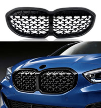 Load image into Gallery viewer, BMW 1 SERIES F40 DIAMOND STYLE M SPORT FRONT GRILLE GLOSS BLACK 2020 ONWARDS STM
