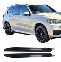 Load image into Gallery viewer, BMW X5M F85 F15 X6M F86 F16 GLOSS BLACK SIDE SKIRT SKIRTS EXTENSION BLADE

