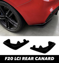 Load image into Gallery viewer, BMW 1 Series F20 F21 2015-19 Lci Black Rear Spats Splitter Lip Diffuser Canards
