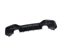Load image into Gallery viewer, BMW 1 SERIES F20 F21 LCI 15-19 GLOSS BLACK REAR DIFFUSER LIP VALANCE BUMPER DUAL
