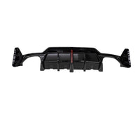 Load image into Gallery viewer, BMW 3 Series G20 G21 LCI 2023+ Gloss Black Rear Diffuser W/ LED Light 340i MP
