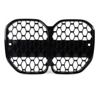 Load image into Gallery viewer, BMW 4 SERIES G22 G23 DIAMOND KIDNEY GRILLES GLOSS BLACK GRILLE GRILL

