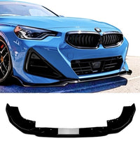 Load image into Gallery viewer, BMW 2 SERIES G42 G43 M SPORT FRONT BUMPER SPLITTER LIP SPOILER GLOSS BLK 21+
