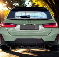 Load image into Gallery viewer, REAR MID SPOILER WING FOR BMW 3 SERIES G21 ESTATE TOURING GLOSS BLACK 2019+ ROOF
