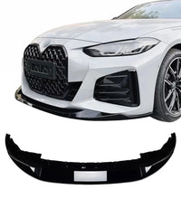 Load image into Gallery viewer, BMW 4 SERIES G26 GRAN COUPE M SPORT MP FRONT SPLITTER SPOILER LIP GLOSS 2020+
