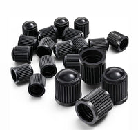 Load image into Gallery viewer, 16x Black Tyre Valve Dust Caps With Internal Air Dust Water Seals Steel Alloys
