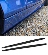 Load image into Gallery viewer, GLOSS BLACK BMW F20 F21 M PERFORMANCE STYLE SIDE SKIRT EXTENSION 2012-2018 BLADE
