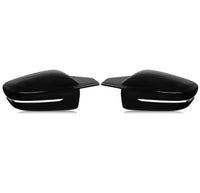 Load image into Gallery viewer, SIDE WING MIRROR COVER CAPS BLACK M STYLE FOR BMW 3 4 5 7 8 SERIES G20 G22 G30
