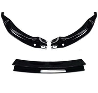Load image into Gallery viewer, BMW M3 M4 F80 F82 F83 FRONT SPLITTER LIP V SPOILER PERFORMANCE STYLE GLOSS BLACK
