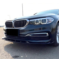 Load image into Gallery viewer, BMW 5 SERIES G30 G31 SE PRE LCI FRONT SPLITTER LIP SPOILER LUXURY GLOSS BLACK
