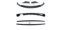 Load image into Gallery viewer, BMW F30 GLOSS BLACK KIT FRONT LIP SPLITTER DIFFUSER SPOILER GRILLES MIRROR COVER
