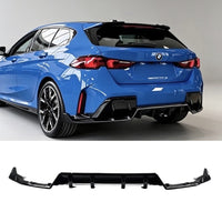 Load image into Gallery viewer, BMW 1 SERIE F70 M SPORT 24+ REAR DIFFUSER &amp; SIDE CANARDS TRIMS GLOSS BLACK
