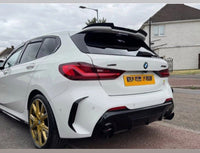 Load image into Gallery viewer, BMW 1 SERIES F40 2019-UP GLOSS BLACK REAR ROOF BOOT SPOILER LIP WING V STYLE
