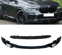 Load image into Gallery viewer, BMW X5 G05 BLACK BODY KIT GLOSS BLACK SPLITTER DIFFUSER STM ROOF SPOILER ABS
